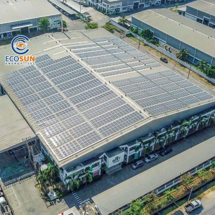 Hệ thống điện mặt trời hòa lưới bám tải (On-grid)