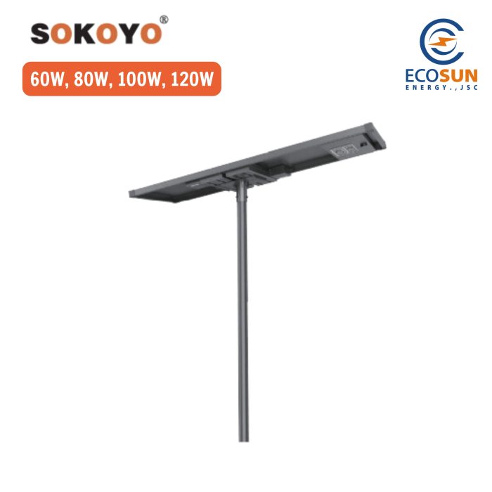 Đèn đường năng lượng mặt trời Sokoyo COOLEX 60W, 80W, 100W, 120W