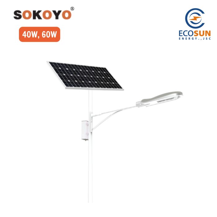 Đèn đường năng lượng mặt trời Sokoyo LUMO 40W, 60W