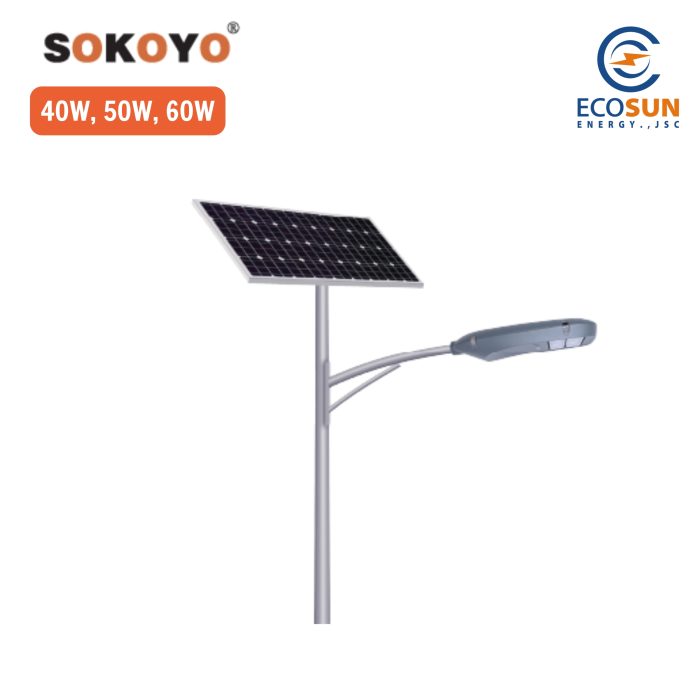 Đèn đường năng lượng mặt trời Sokoyo INTENSE 40W, 50W, 60W