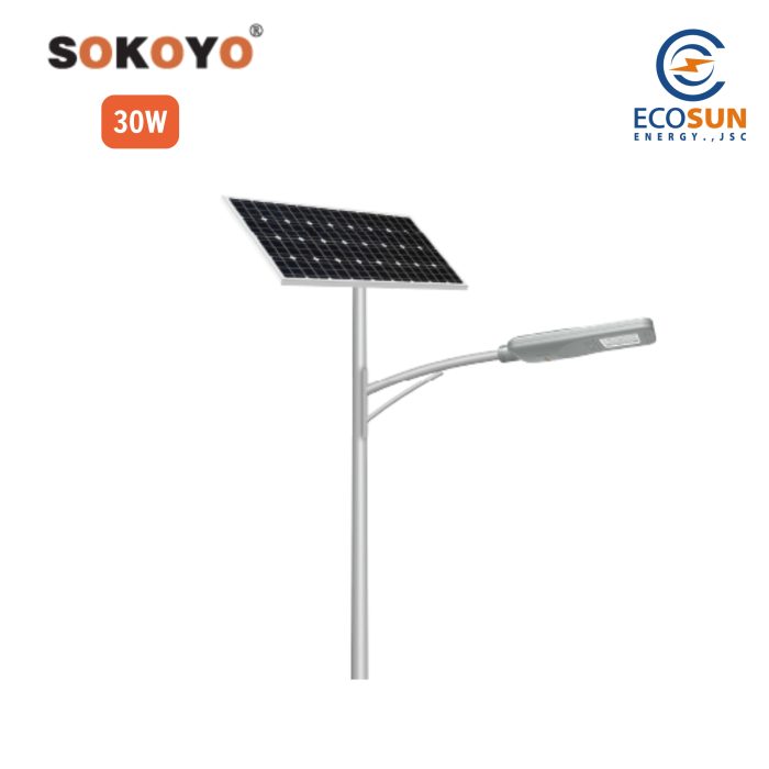 Đèn đường năng lượng mặt trời Sokoyo AMBO 30W
