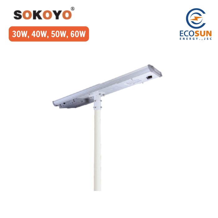 Đèn đường năng lượng mặt trời Sokoyo NOVA 30W, 40W, 50W, 60W