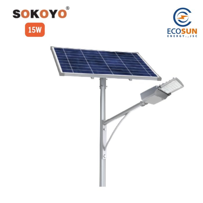 Đèn đường năng lượng mặt trời Sokoyo SOLO 15W