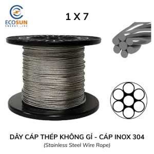 Cáp inox 304 1x7 cáp cứu sinh 1x7 cáp an toàn