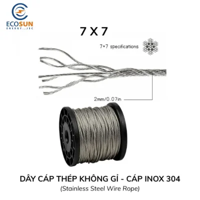 CÁP CỨU SINH 7X7 – CÁP INOX 304