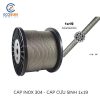 Cáp inox 1x19, cáp an toàn 1x19, cáp cứu sinh 1x19