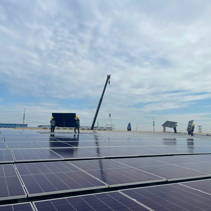 Điện mặt trời áp mái nhà máy Luxshare