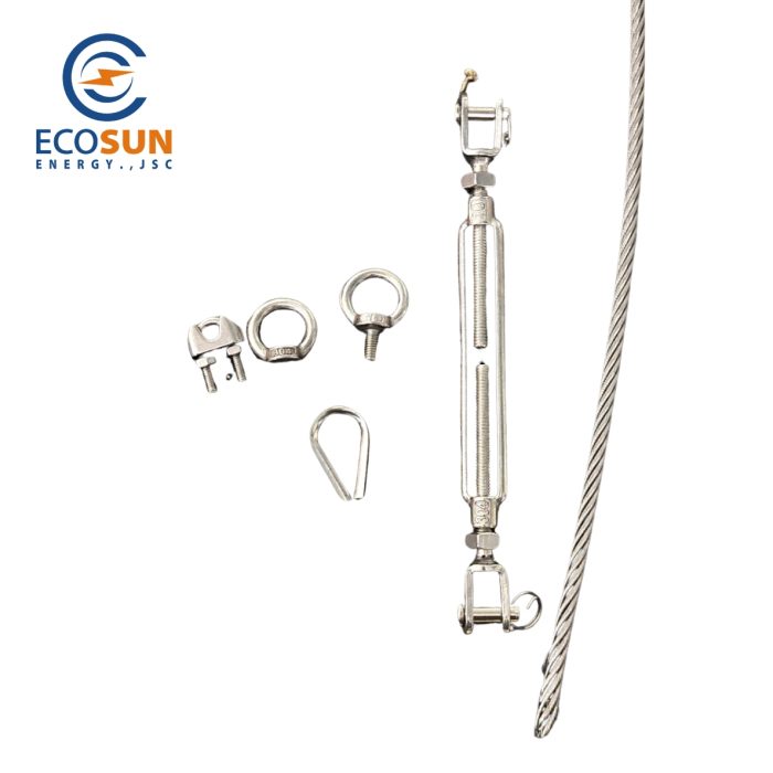 Phụ kiện cáp cứu sinh, ốc siết cáp, lót cáp inox 304