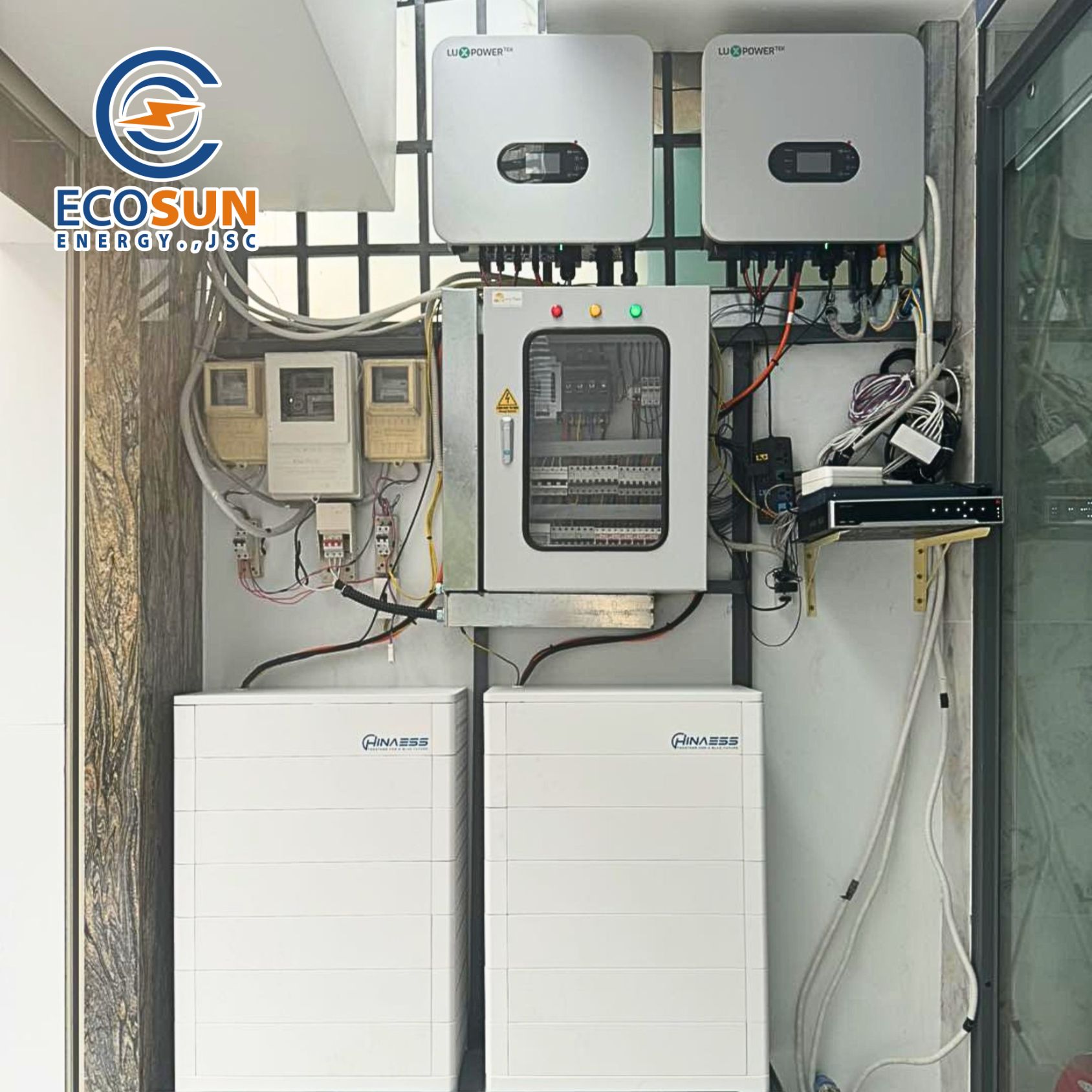 PIN LƯU TRỮ ÁP CAO HINAESS 5kWh lắp đặt cho hệ thống Điện mặt trời hộ gia đình
