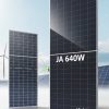 tấm pin năng lượng mặt trời JA 640W 2 mặt kính