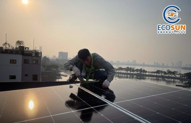 Điện mặt trời hộ gia đình 15kWp tại Hà Nội