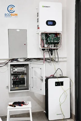 ECOSUN tư vấn lắp hệ điện mặt trời và pin lưu trữ Growatt