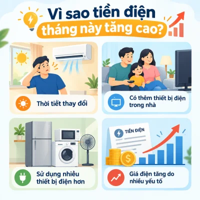 lý do nhu cầu sử dụng điện cao